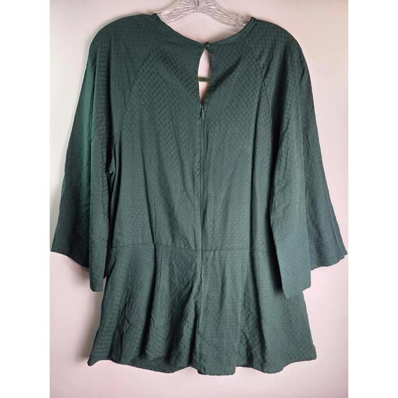 Women's Kraft Kat Boho Green Top Tunic Blouse size Large - Picture 3 of 9